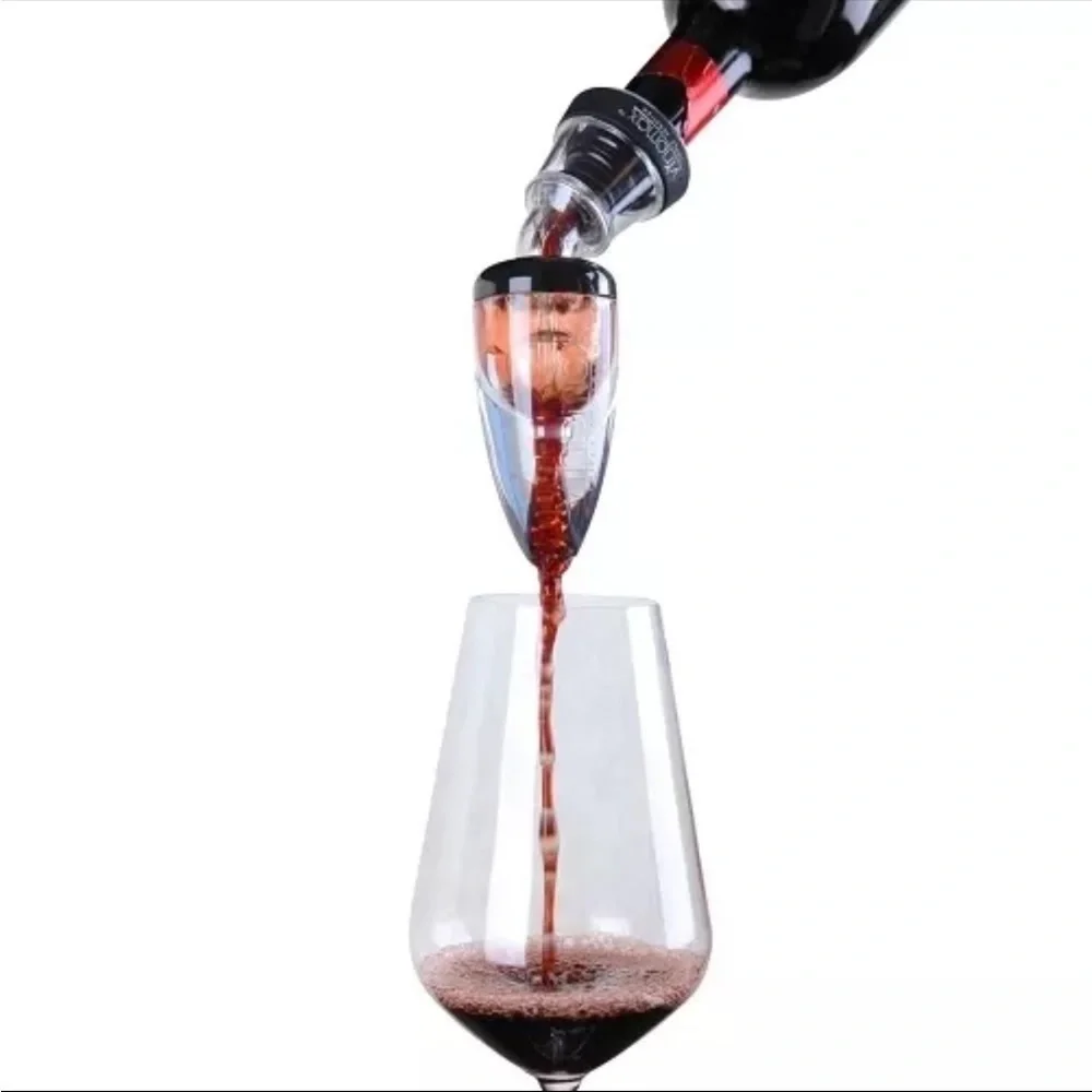 New Vinomax Handheld Wine Triple Aerator w/ Stand, 3 Piece Set